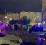Обстановка на месте жилого дома в Левенцовке ночью. Фото donnews.ru - DonNews.Ru